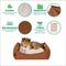 Show in main carousel: FurHaven Leather Look Cozy Couch Dog Bed, Camel, Medium slide 4 of 9