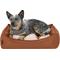 Show in main carousel: FurHaven Leather Look Cozy Couch Dog Bed, Camel, Medium slide 1 of 9