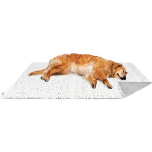 FurHaven Birch Faux Fur & Suede Waterproof Dog Blanket, Gray, X-Large