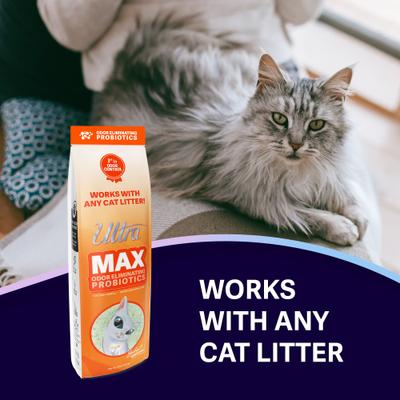 Show full view: Ultra MAX Odor-Eliminating Probiotics Cat Litter Box Additive, 17.6-oz bag slide 2 of 8