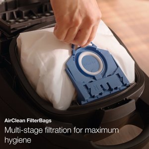 Miele Classic C1 Turbo Team Bagged Canister Vacuum Cleaner, Tech Blue