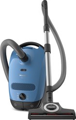 Miele Classic C1 Turbo Team Bagged Canister Vacuum Cleaner, Tech Blue