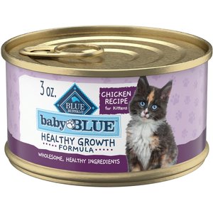 Blue Buffalo Baby Blue Healthy Growth Formula Natural Chicken Recipe Kitten Wet Food, 3-oz can, case of 24
