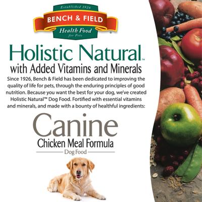 Show full view: Bench & Field Holistic Natural Formula Dry Dog Food, 12-lb bag slide 9 of 10