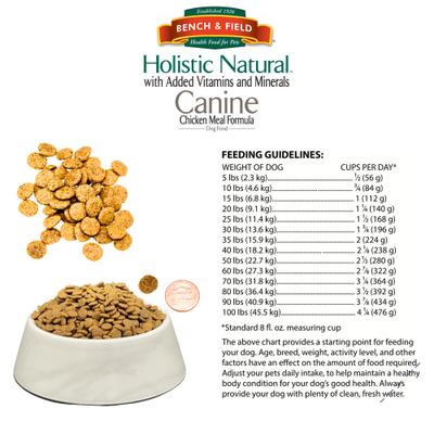 Show full view: Bench & Field Holistic Natural Formula Dry Dog Food, 12-lb bag slide 8 of 10