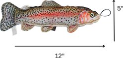 SteelDog USA Denim Rainbow Trout Crinkle Plush Dog Toy slide 2 of 4