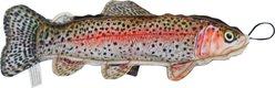 SteelDog USA Denim Rainbow Trout Crinkle Plush Dog Toy