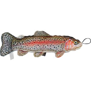 SteelDog USA Denim Rainbow Trout Crinkle Plush Dog Toy
