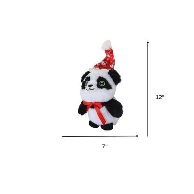 Show full view: SteelDog USA Christmas Holiday Baby Panda Crinkle Plush Dog Toy slide 3 of 5