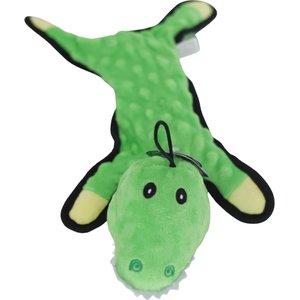 SteelDog USA Flat Bumpy Gator Plush Dog Toy