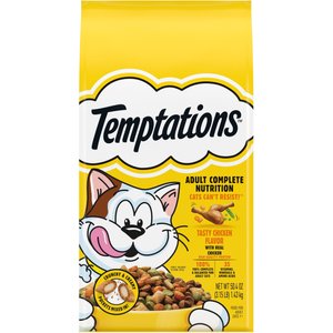Temptations Adult Tasty Chicken Flavor Dry Cat Food, 3.15-lb bag