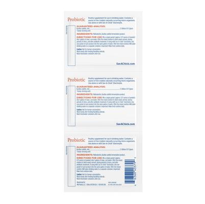 Show full view: Sav-A-Caf Sav-A-Chick Probiotic Digestive Support Poultry Supplement, 0.17-oz packet, 3 count slide 2 of 5