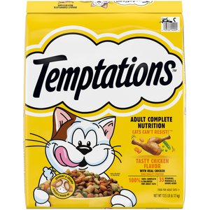 Temptations Adult Tasty Chicken Flavor Dry Cat Food, 13.5-lb bag