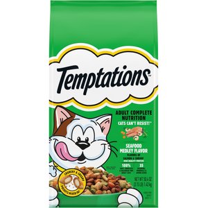 Temptations Adult Seafood Medley Flavor Dry Cat Food, 3.15-lb bag