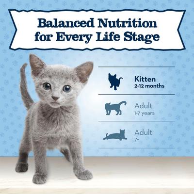 Show full view: Blue Buffalo Baby Blue Healthy Growth Formula Natural Chicken Recipe Kitten Wet Food, 3-oz can, case of 24 slide 9 of 11