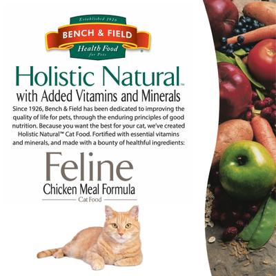 Show full view: Bench & Field Holistic Natural Formula Dry Cat Food, 3-lb bag slide 9 of 10