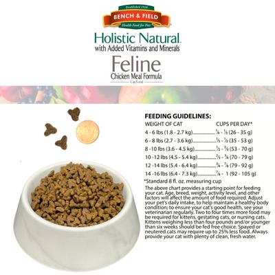 Show full view: Bench & Field Holistic Natural Formula Dry Cat Food, 3-lb bag slide 8 of 10