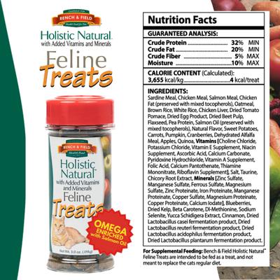 Show full view: Bench & Field Holistic Natural Cat Treats, 3-oz bottle slide 7 of 10
