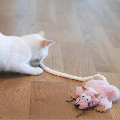Show full view: SteelDog USA Combo Critter Plush Cat Toy with Catnip Pouch, Pink slide 5 of 7