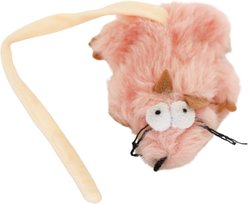 SteelDog USA Combo Critter Plush Cat Toy with Catnip Pouch, Pink