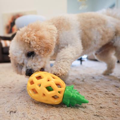 Show full view: SteelDog USA Slow Treater Pineapple Treat Dispenser Dog Toy slide 6 of 8