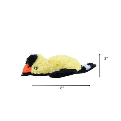 Show full view: SteelDog USA Rufian Yard Bird Yellow Finch Crinkle Plush Dog Toy slide 4 of 7