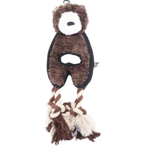 SteelDog USA Flat Tugger Bear Stuffing-Free Tug Dog Toy