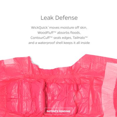 Show full view: Pet Parents DiPees Disposable Male & Female Dog Diapers & Extendrs, Pink, Large, 10 count slide 2 of 10