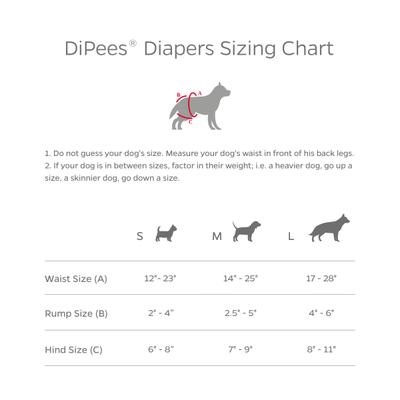 Show full view: Pet Parents DiPees Disposable Male & Female Dog Diapers & Extendrs, Princess, Large, 20 count slide 9 of 10