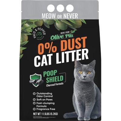PACO & PEPPER PACO & PEPPER Poop Shield Charcoal Natural Unscented Clumping Cat Litter, 11.5-lb bag