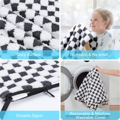 Invenho Waterproof Heated Cat & Dog Bed with Timer, Grey, 23.6 x 35.4 x 1-in slide 2 of 8