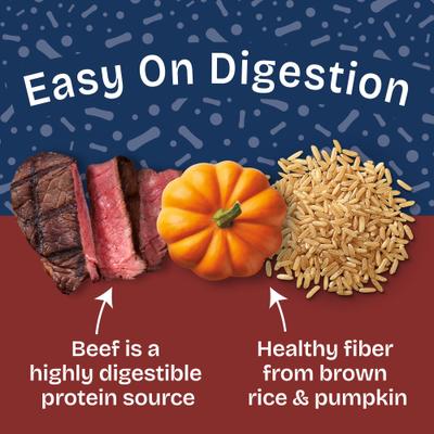 Show full view: Natural Balance Health Protection Beef, Pumpkin & Brown Rice Stew Wet Dog Food, 12.5-oz can, case of 6 slide 7 of 11