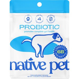 Native Pet Probiotic Vet-Formulated Powder Digestive Supplement for Dogs, 1.7-oz