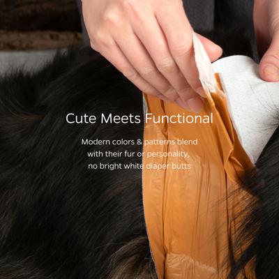 Show full view: Pet Parents DiPees Belly Bands Disposable Male Dog Wrap & Extendrs, Camo, Small, 30 count slide 7 of 10