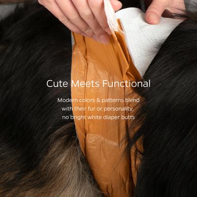 Show full view: Pet Parents DiPees Belly Bands Disposable Male Dog Wrap & Extendrs, Camo, Small, 10 count slide 7 of 10