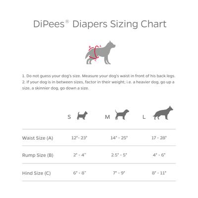 Show full view: Pet Parents DiPees Disposable Male & Female Dog Diapers & Extendrs, Daisy, Large, 20 count slide 9 of 10