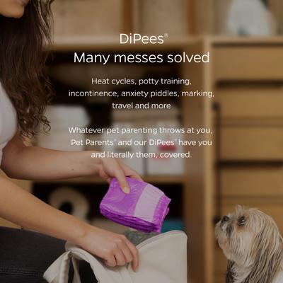 Show full view: Pet Parents DiPees Disposable Male & Female Dog Diapers & Extendrs, Princess, Large, 20 count slide 8 of 10