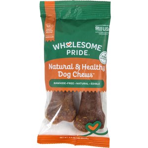 Wholesome Pride Pet Treats Natural & Healthy Sweet Potato Chew Dog Treat, Medium, 2 count