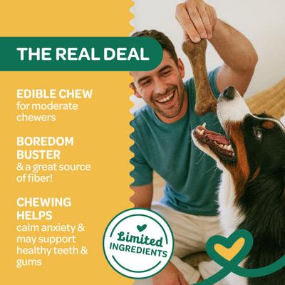 Show full view: Wholesome Pride Pet Treats Natural & Healthy Pumpkin Chew Dog Treat, Large, 2 count slide 3 of 10