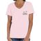 Show in main carousel: BUDDY BY THE SEA Pink Hibiscus Ladies V-Neck Tee Shirt, Cotton Candy, Small slide 2 of 2