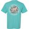 Show in main carousel: BUDDY BY THE SEA Coral Reef Circle Adult Unisex Short Sleeve Tee Shirt, Mint, Small slide 1 of 2