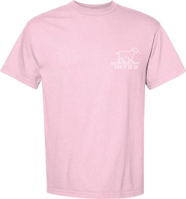 Show full view: BUDDY BY THE SEA Happy Hour Adult Unisex Short Sleeve Tee Shirt, Cotton Candy, Small slide 2 of 2