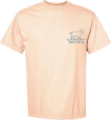 Show full view: BUDDY BY THE SEA Botanical Garden Adult Unisex Short Sleeve Tee Shirt, Botanical Annatto, XX-Large slide 2 of 2