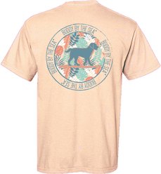 BUDDY BY THE SEA Botanical Garden Adult Unisex Short Sleeve Tee Shirt, Botanical Annatto, Medium