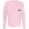 Show in main carousel: BUDDY BY THE SEA Pink Hibiscus Adult Unisex Long Sleeve Tee Shirt, Cotton Candy, Small slide 2 of 2