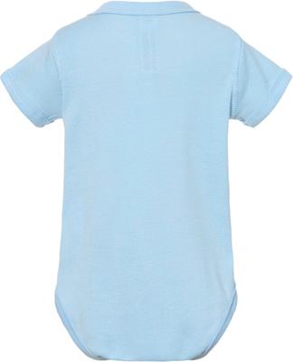 Show full view: BUDDY BY THE SEA Little Buddy Short Sleeve Baby Onesie, Light Blue, 12 Months slide 2 of 2