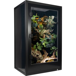 Pangea PVC Enclosure Gecko Terrarium, Black