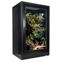 Pangea PVC Enclosure Gecko Terrarium, Black, Large