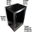Show in main carousel: Pangea PVC Enclosure Gecko Terrarium, Black, Large slide 2 of 9
