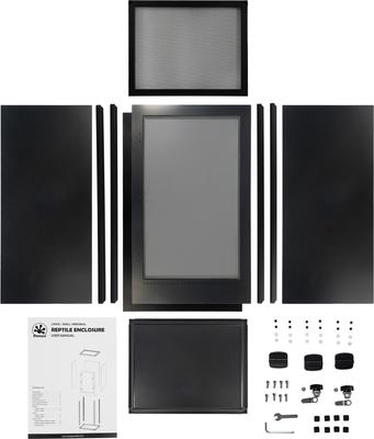 Show full view: Pangea PVC Enclosure Gecko Terrarium, Black, Large slide 3 of 10